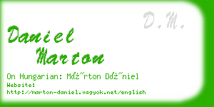 daniel marton business card